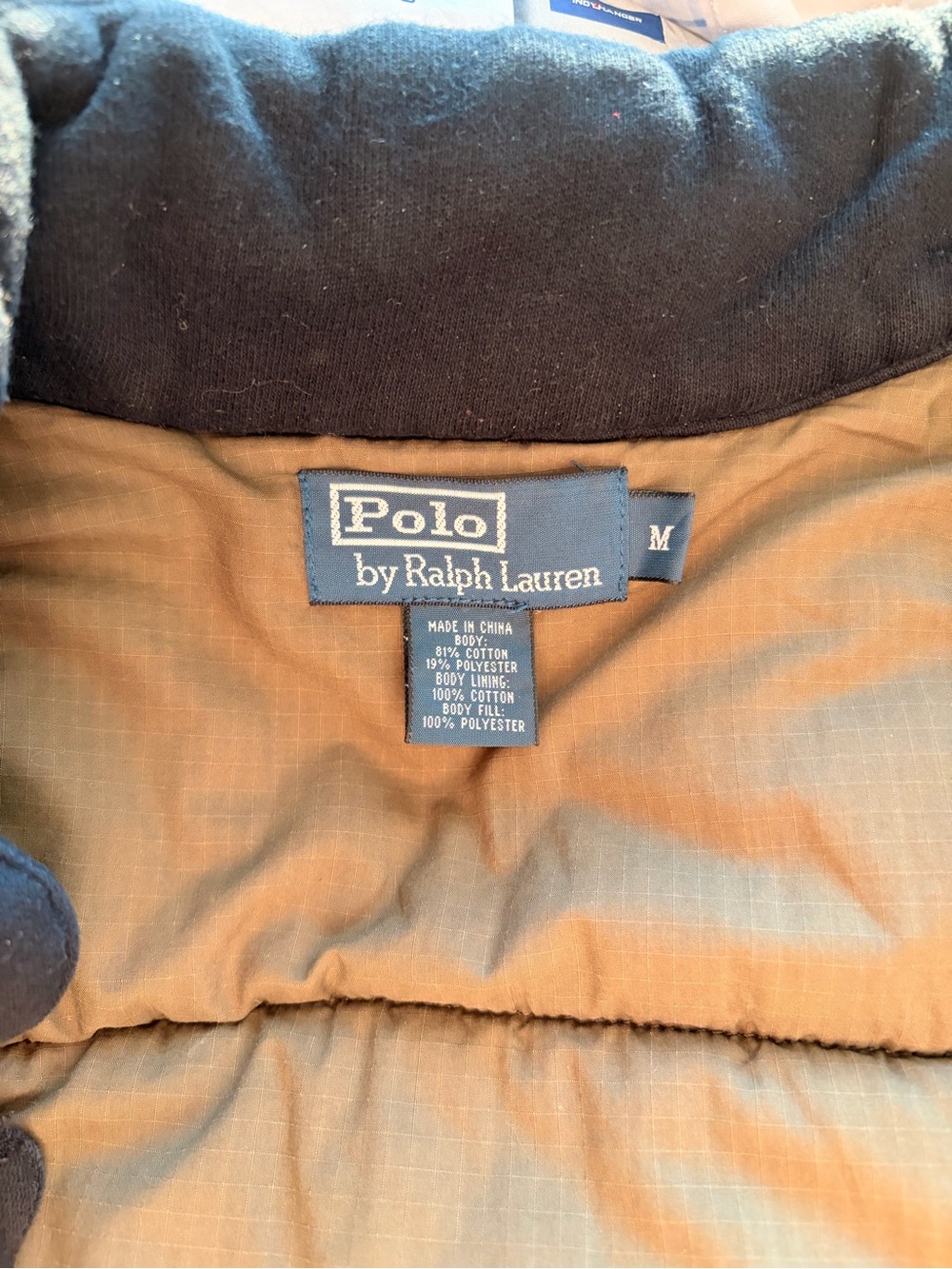 Polo Ralph Lauren Men’s Black Quilted Puffer Vest Red Pony Size M - Picture 5 of 5
